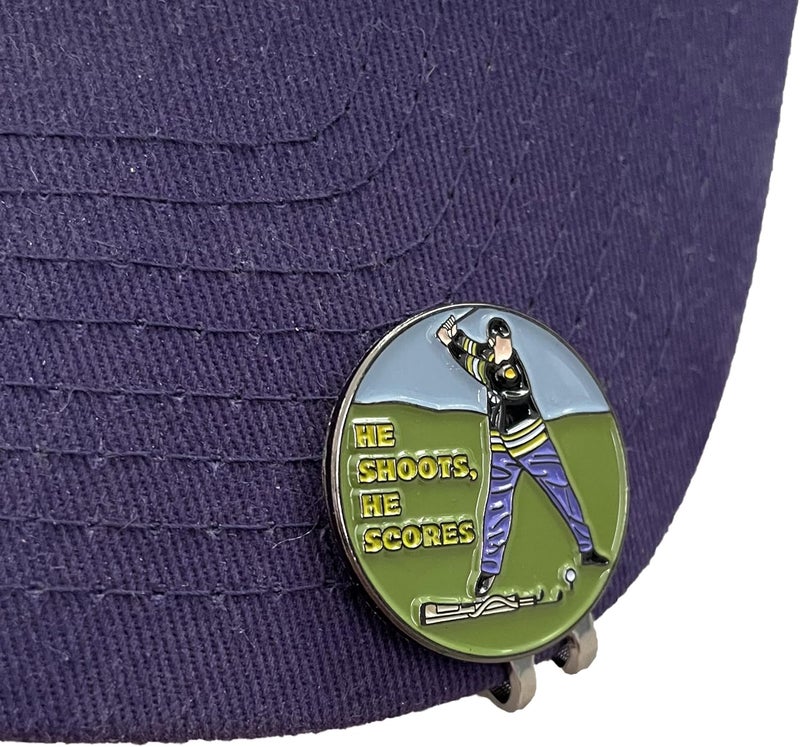 Balanced Co. . Funny Golf Hat Clip with Enamel Magnetic Ball Marker - Image 2